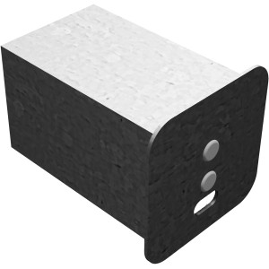 Feuerverzinkte Abdeckkappe für 70x70 mm Pfosten mit Federverschluss.