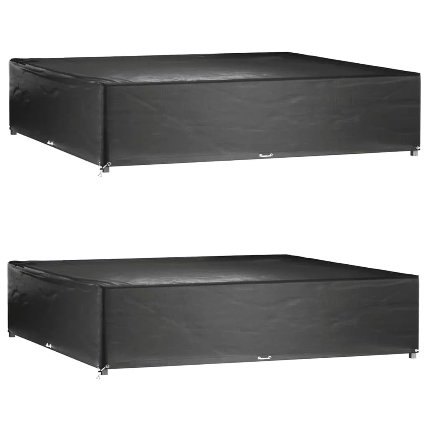 vidaXL Gartenmöbel-Abdeckungen 2 Stk 16 Ösen 240x240x55cm Quadratisch 3155355