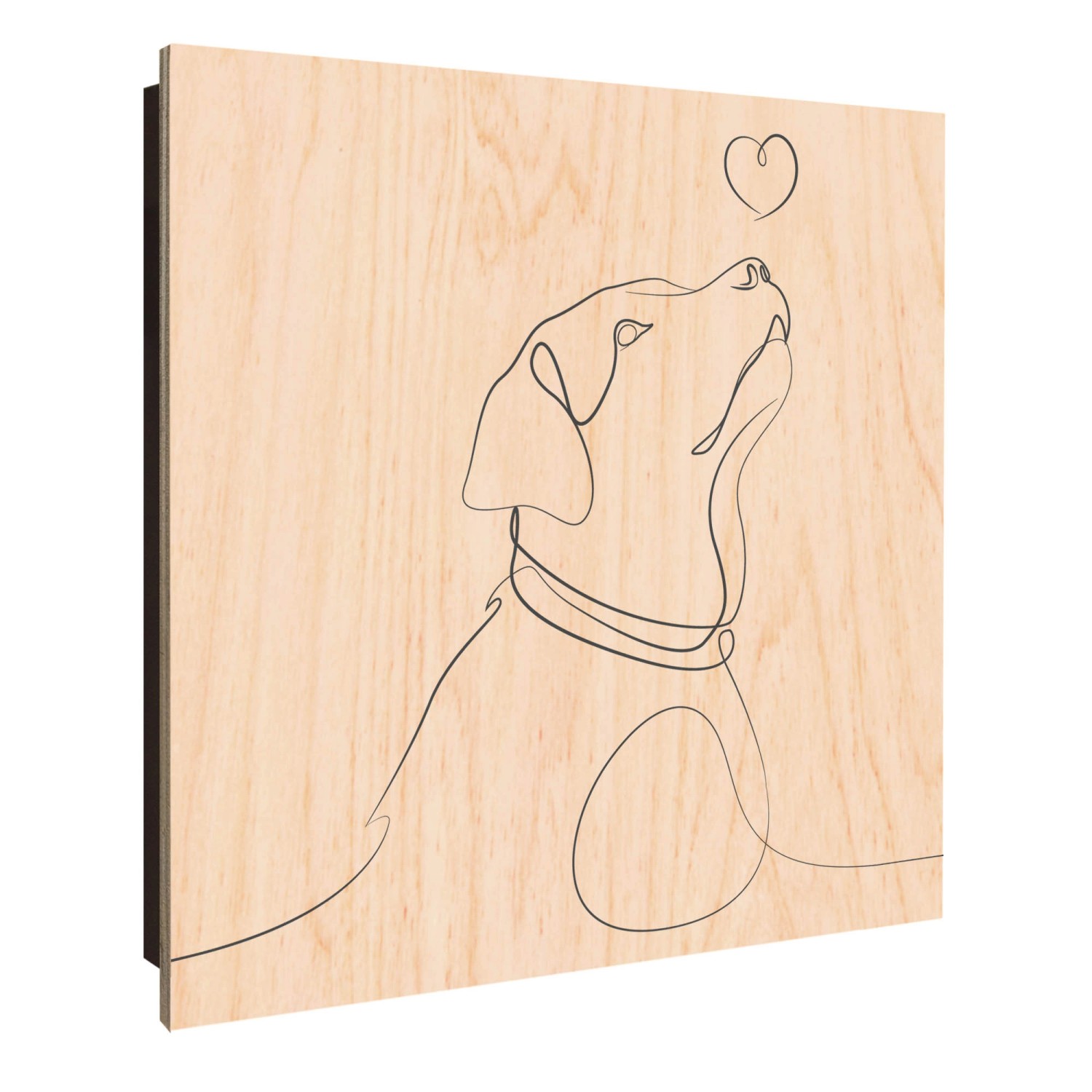 Banjado Schlüsselkasten Holz 30x30cm Schwarz Scharnier Rechts 50 Haken Desi günstig online kaufen