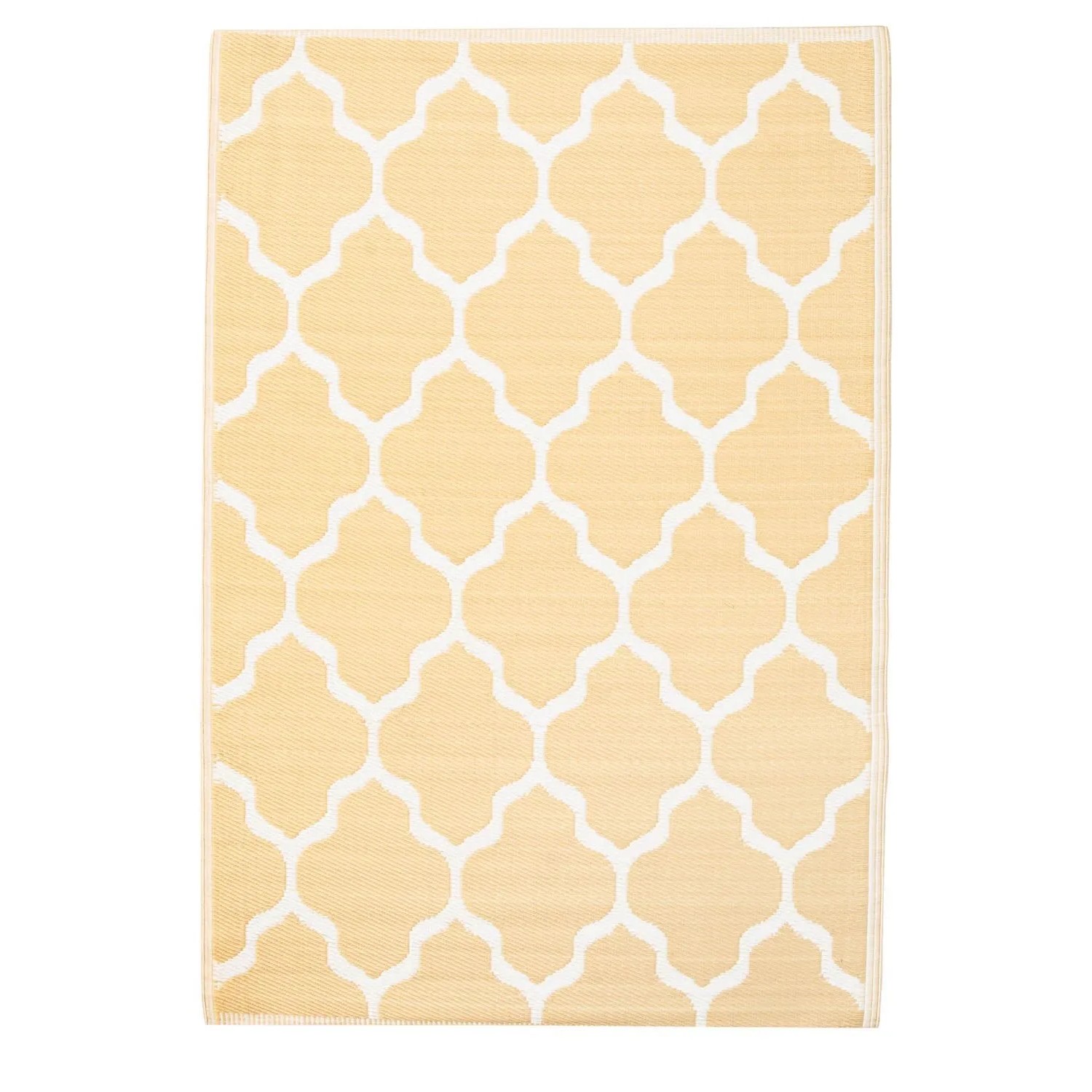 Jet-Line Outdoorteppich Kate Beige mit Geometrischen Mustern 120 x 180 cm