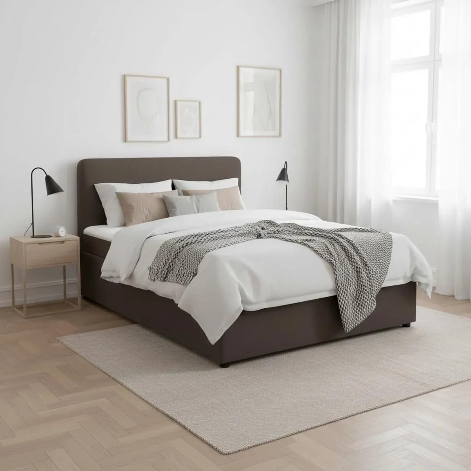 Bessagi Home Boxbett Marco Braun ca. 140x200 cm