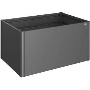 Biohort Hochbeet, 1,5x1 m, Dunkelgrau-Metallic. Metall-Hochbeet für Garten und Pflanzen.