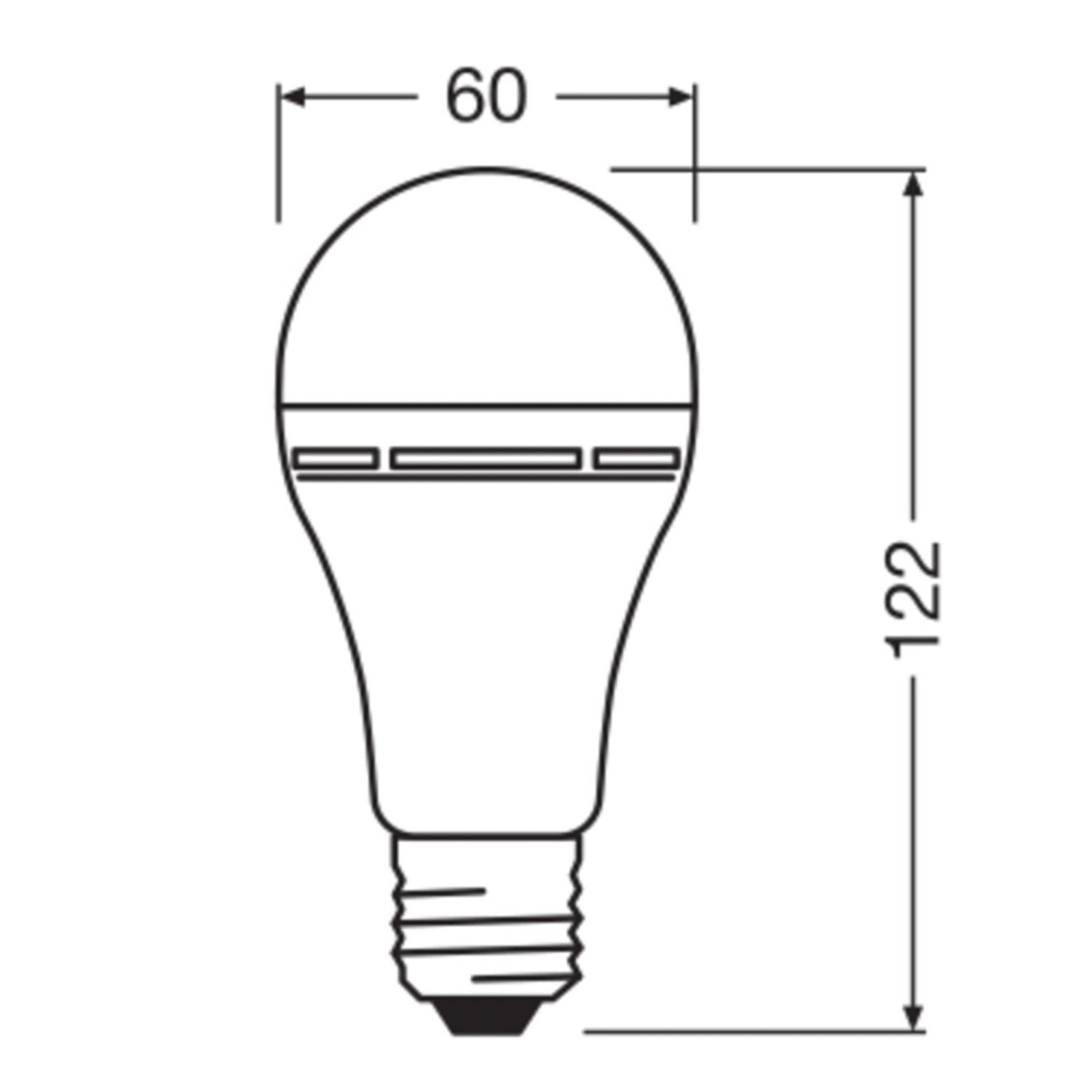 Osram LED-Leuchtmittel E27 Glühlampenform 8 W 806 lm 12,2 cm x 6 cm_6