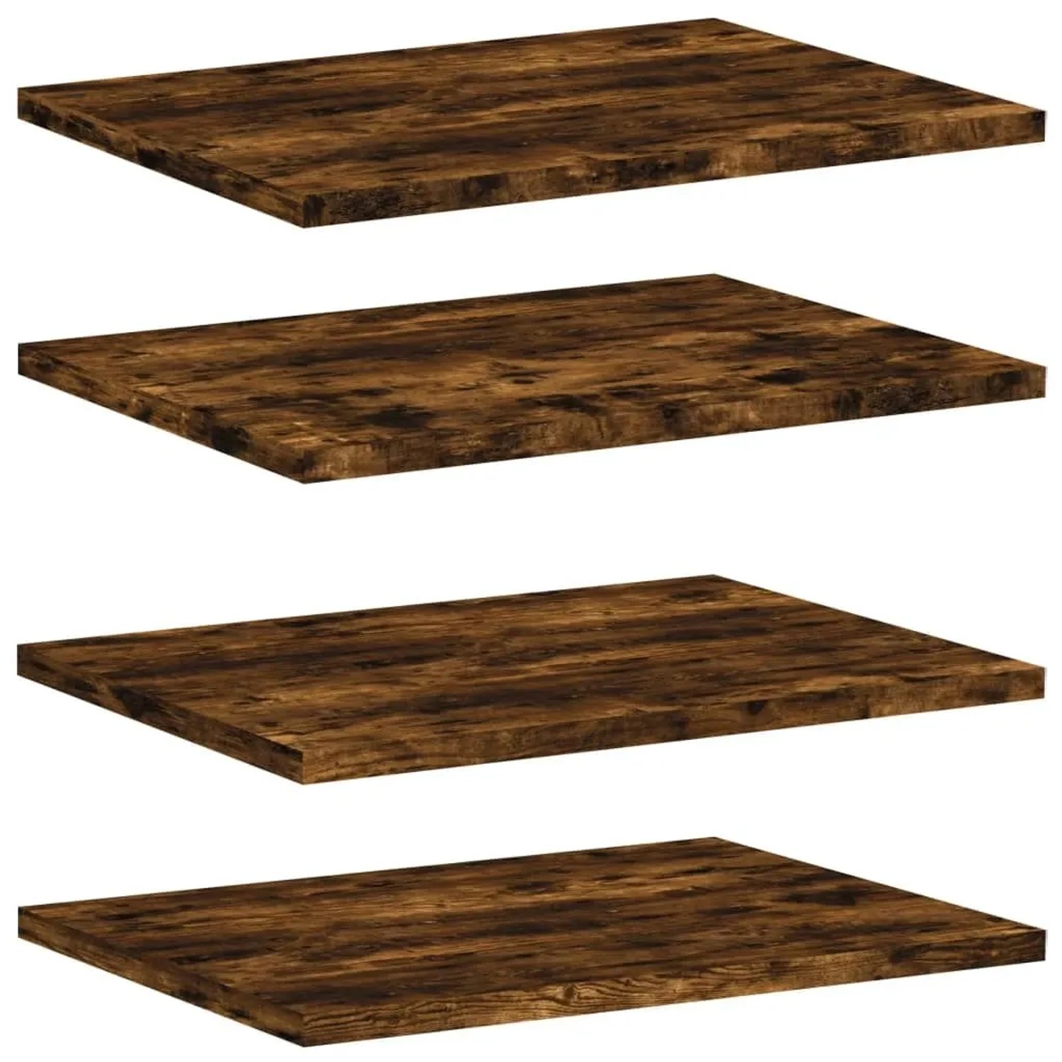 vidaXL Wandregale 4 Stk Räuchereiche 40x30x1,5 cm Holzwerkstoff 838207