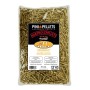 Transparenter Beutel PINI Erlenholz Grillpellets, 1,5 kg, 6 mm Durchmesser, für BBQ und Smoker.