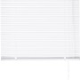 Weiße Aluminium Jalousie Burgos, 50x160 cm, für Fenster, Licht- und Sichtschutz.