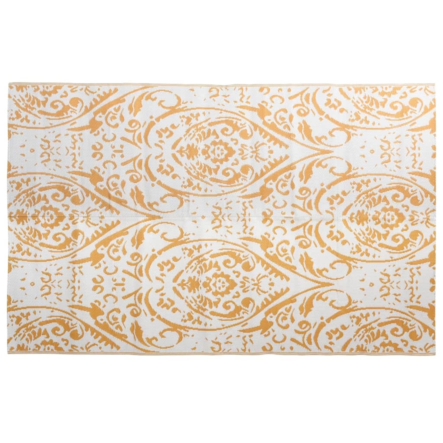 vidaXL Outdoorteppich Orange Und Weiß 190x290 Cm Pp 643983 günstig online kaufen