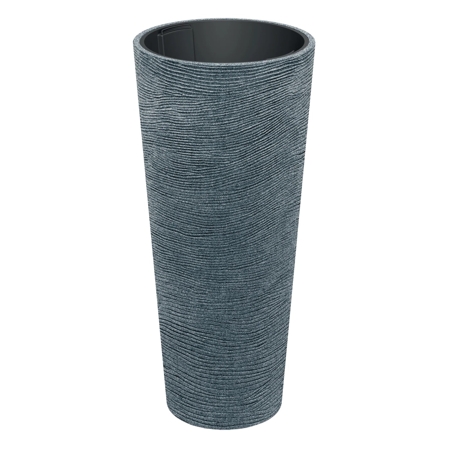 Prosperplast Blumentopf Tubra Schlank Ø 48 cm x 105 cm Granit-Schwarz