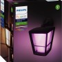 Verpackung der Philips Hue Econic LED-Laternenleuchte hängend für den Außenbereich, Farbe Schwarz.