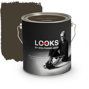 LOOKS by Wolfgang Joop Wandfarbe Leaf Green, 2,5 l Dose. Grüne, matte Innenfarbe.
