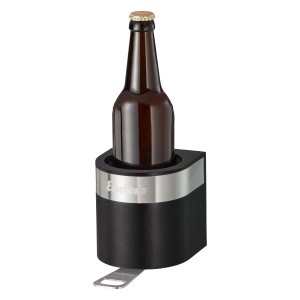 Enders Flaschenhalter Grill Mags mit Flasche und Öffner. Magnetischer Halter für Grillutensilien.