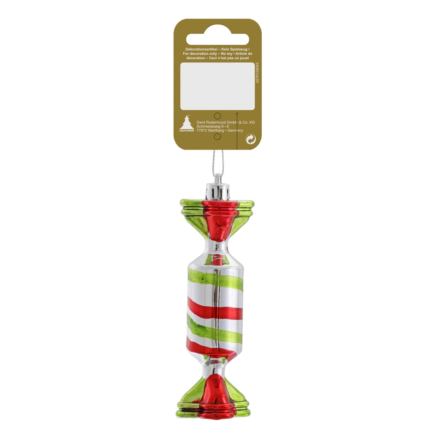 Bonbon zum Hängen Kunststoff 11 cm Bunt