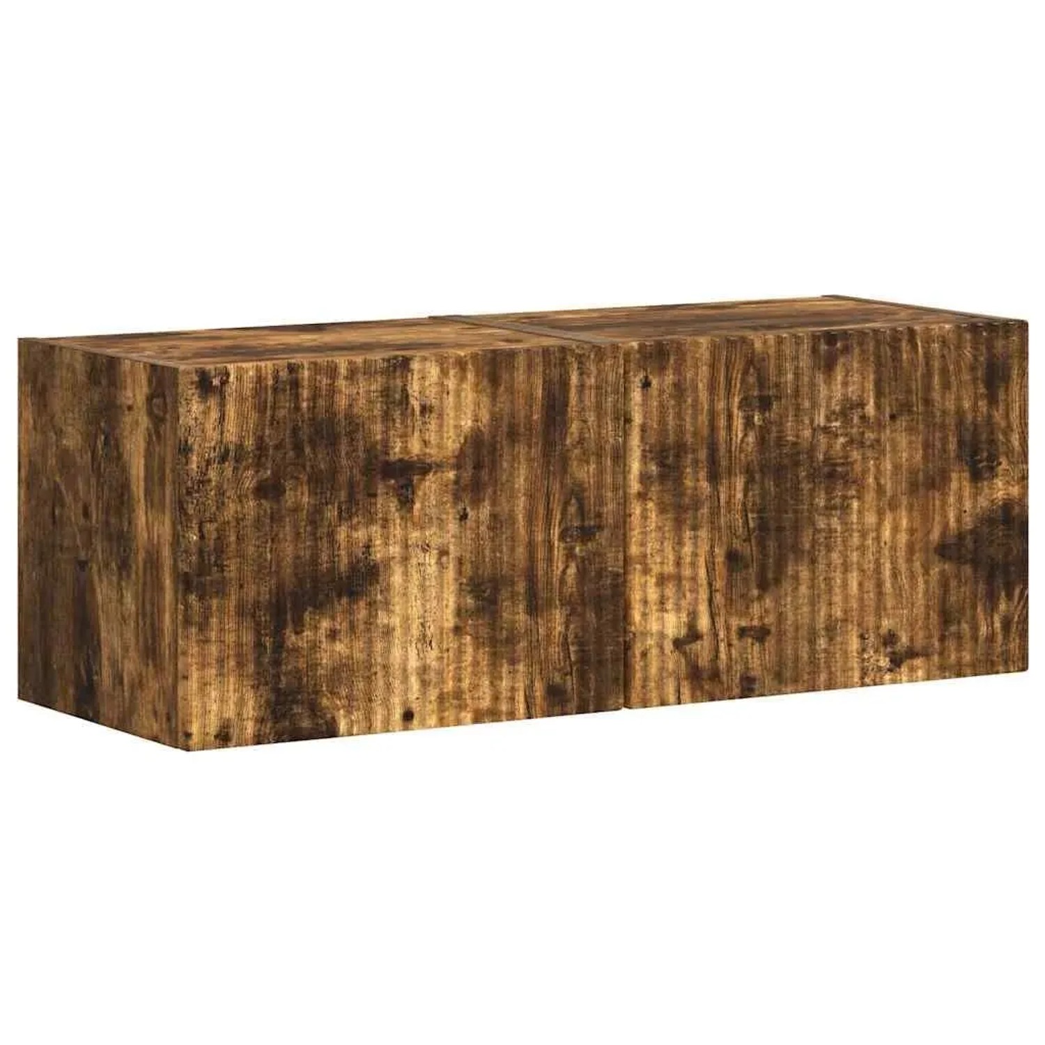 vidaXL TV-Wandschrank 2 Stk Geräucherte Eiche 60 x 31 x 29,5 cm 892180