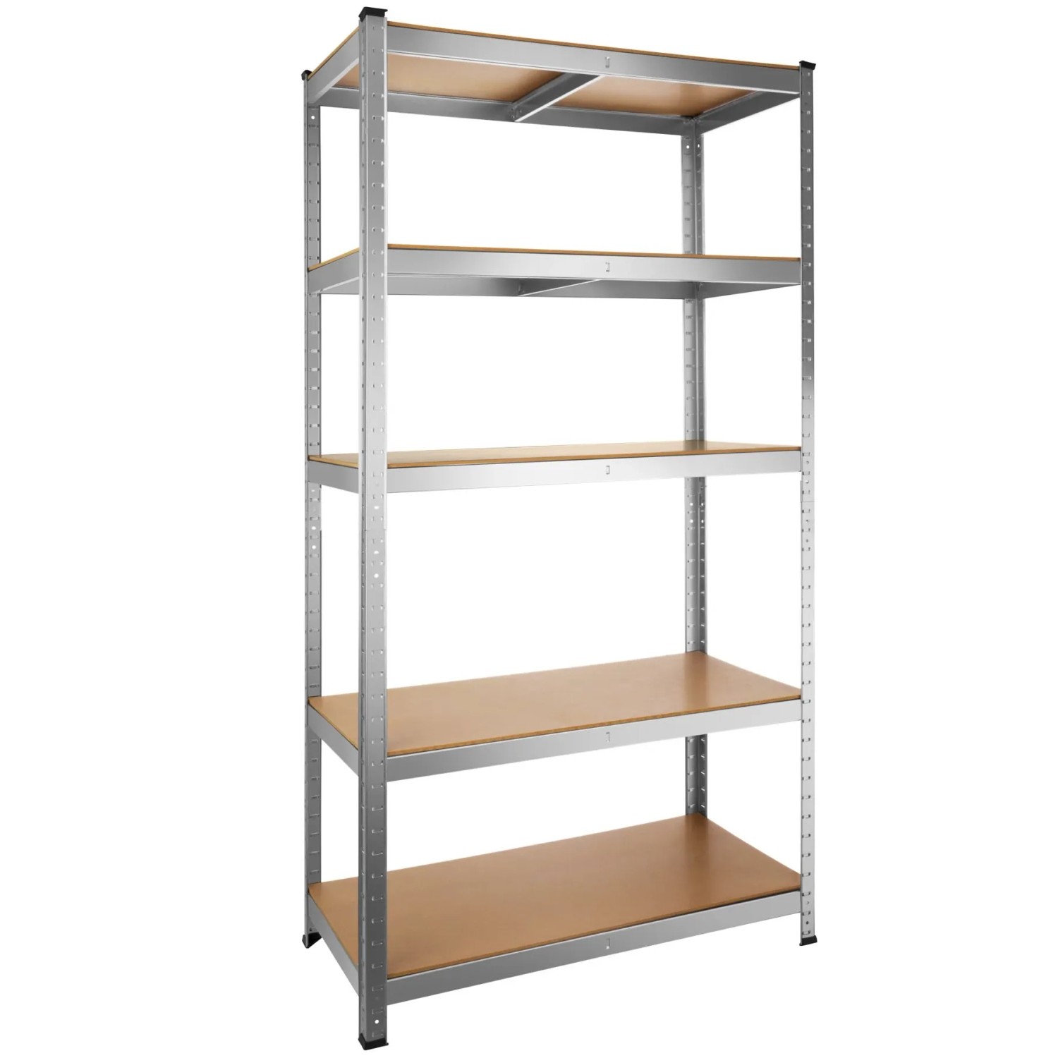 Tectake Schwerlastregal   In Verschiedenen Ausführungen Verzinktes Stahlgestell 180 x 90 x 45 cm  1325 kg 90 x 45 x 180 cm Silber