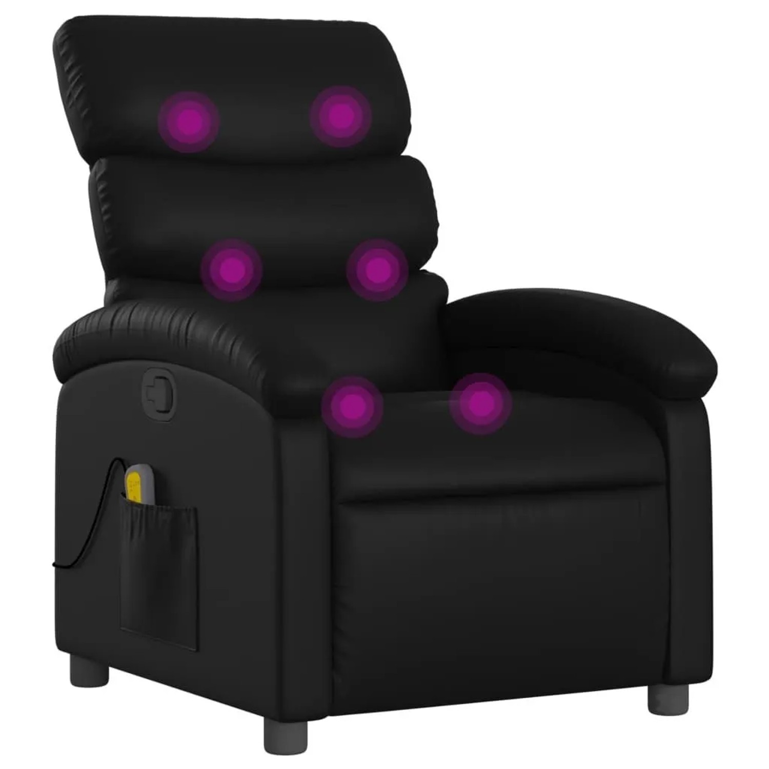 vidaXL Massage-Relaxsessel Kunstleder Schwarz 3205847 günstig online kaufen