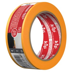 Orangefarbenes Kip Malerkreppband Washi-Tec, 36 mm x 50 m, auf Rolle.