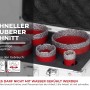 PROREGAL Diamant Bohrkronen Set im Koffer, verschiedene Größen für Fliesen, Glas und Feinsteinzeug.