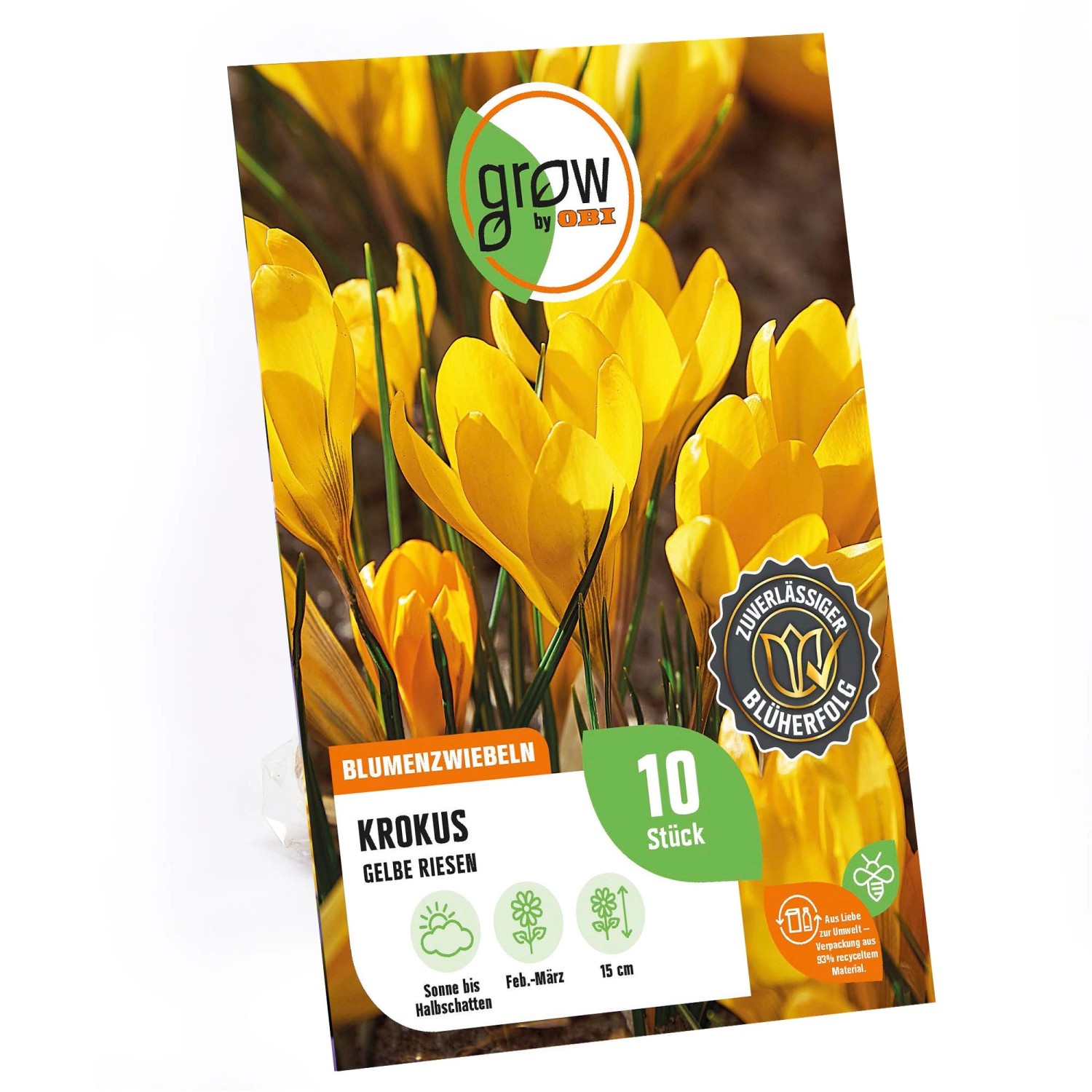 GROW by OBI Krokus Gelbe Riesen Gelb 15 cm Crocus flavus günstig online kaufen