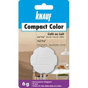 Knauf Compact Color Cafe au lait 6g Farbpigment für Putz, zur individuellen Farbgestaltung.