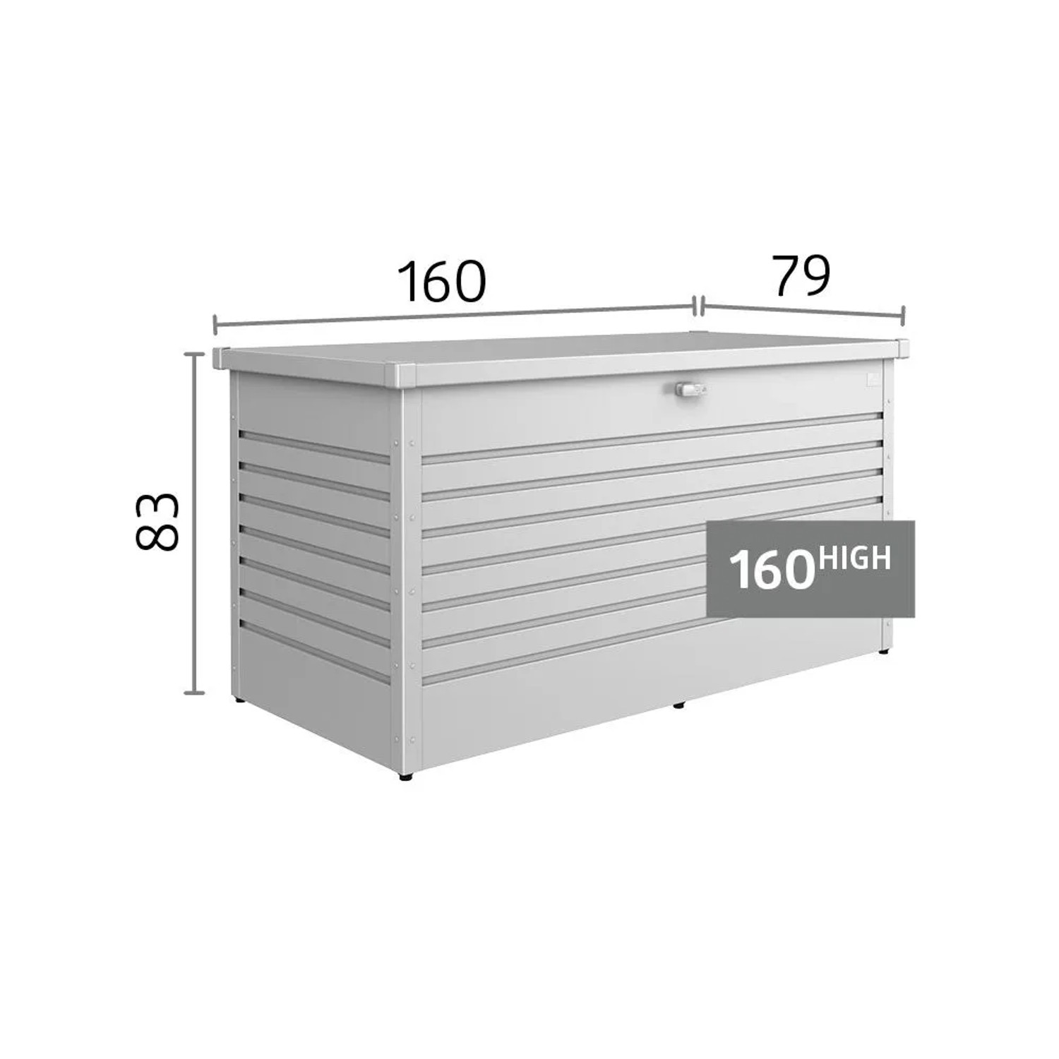 Biohort Auflagenbox Freizeitbox 160 wasserdicht Quarzgrau-Metallic kaufen bei OBI