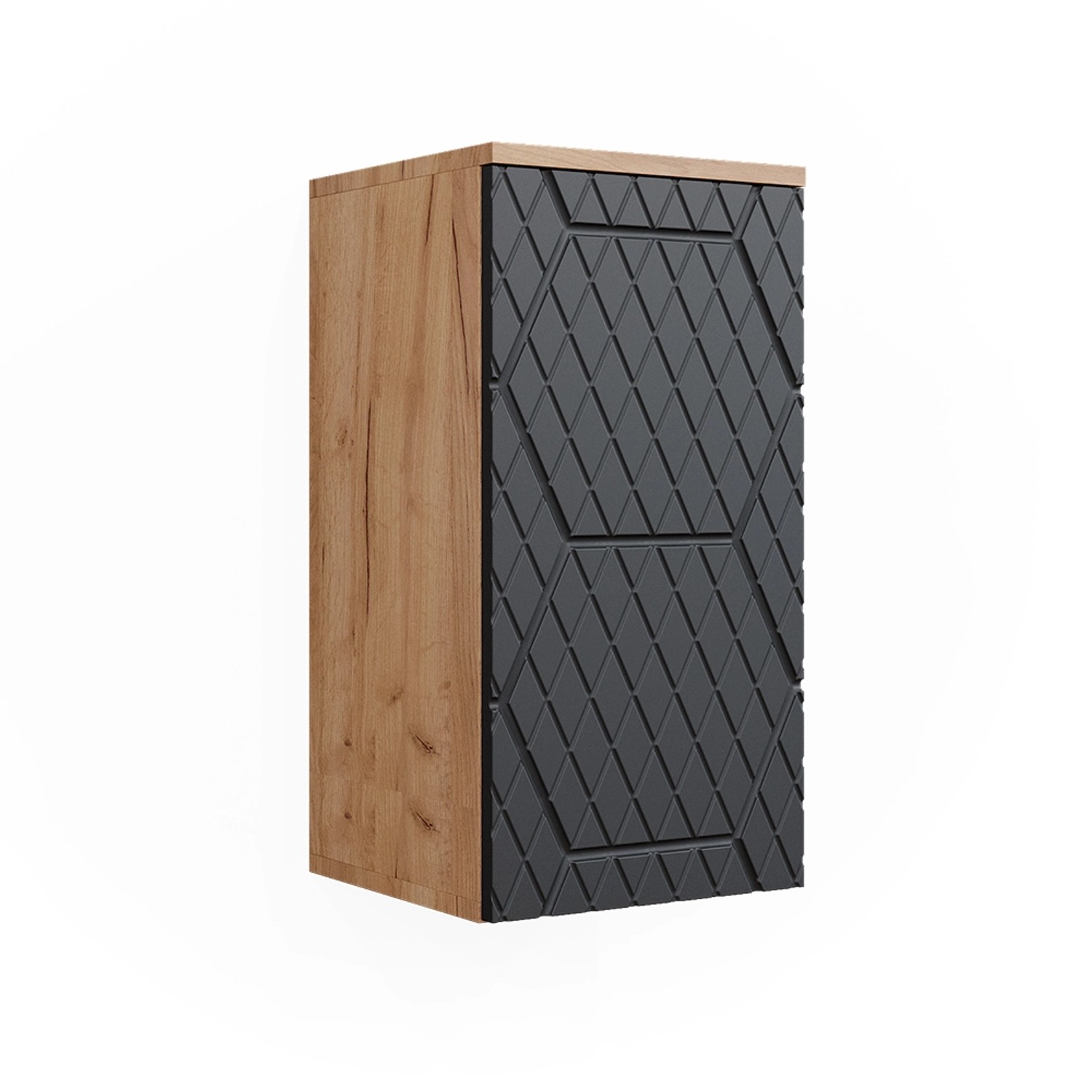 Thumbnail - Vicco Badschrank Irma Goldkraft Eiche/Anthrazit 30 x 59 cm 2 Fächer Badezimmer