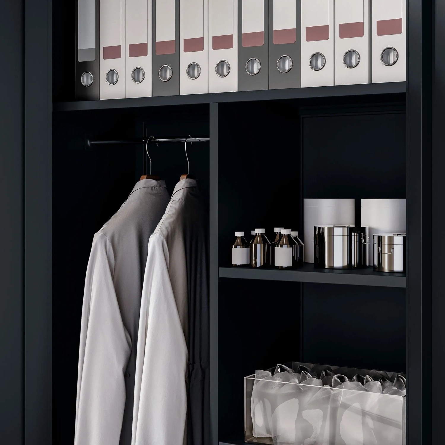 Jan Nowak Mehrzweckschrank Dawid 185 x 90 x 45 cm Anthrazit_6