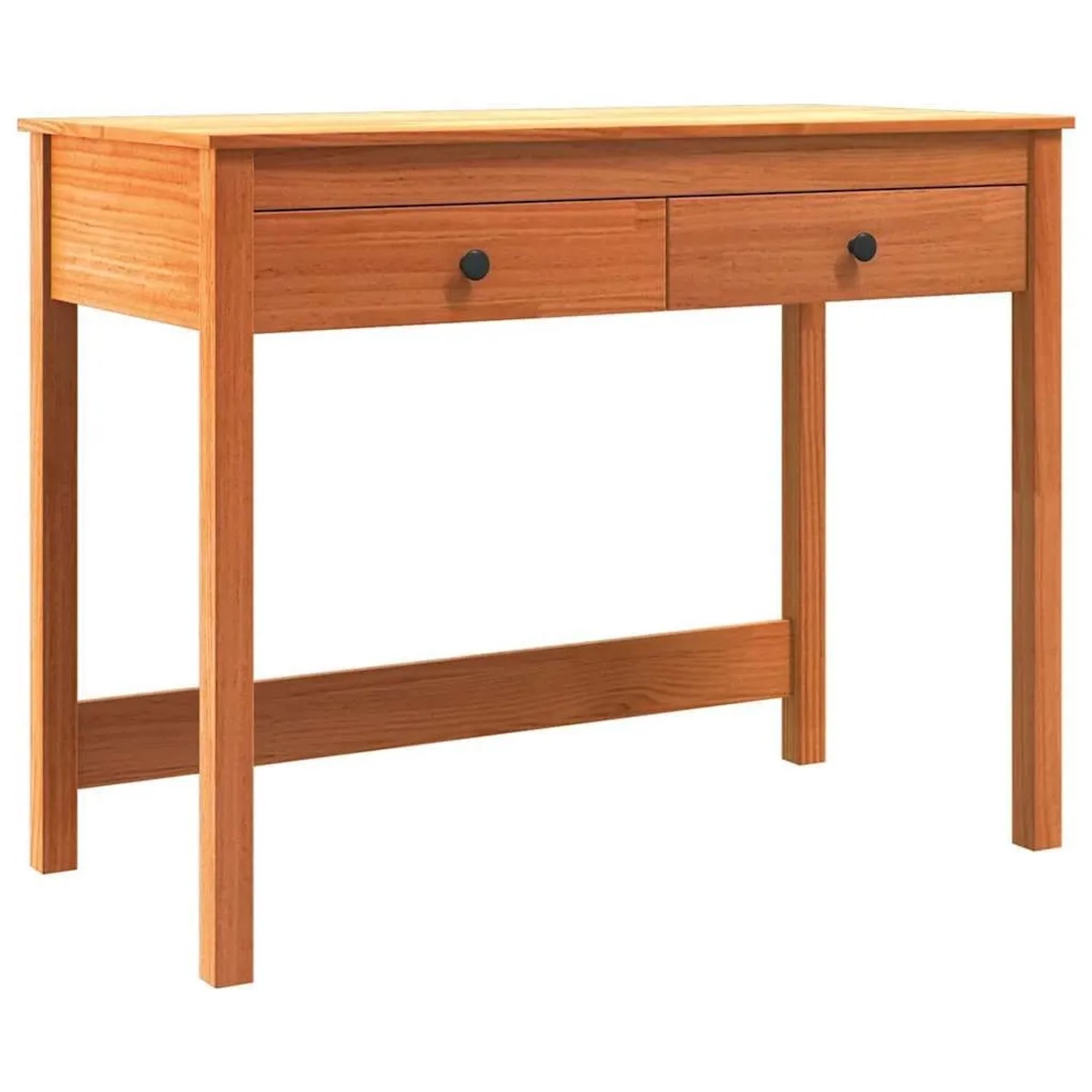 vidaXL Schreibtisch Max Braun 100 x 50 x 78 cm Massives Kiefernholz 870015