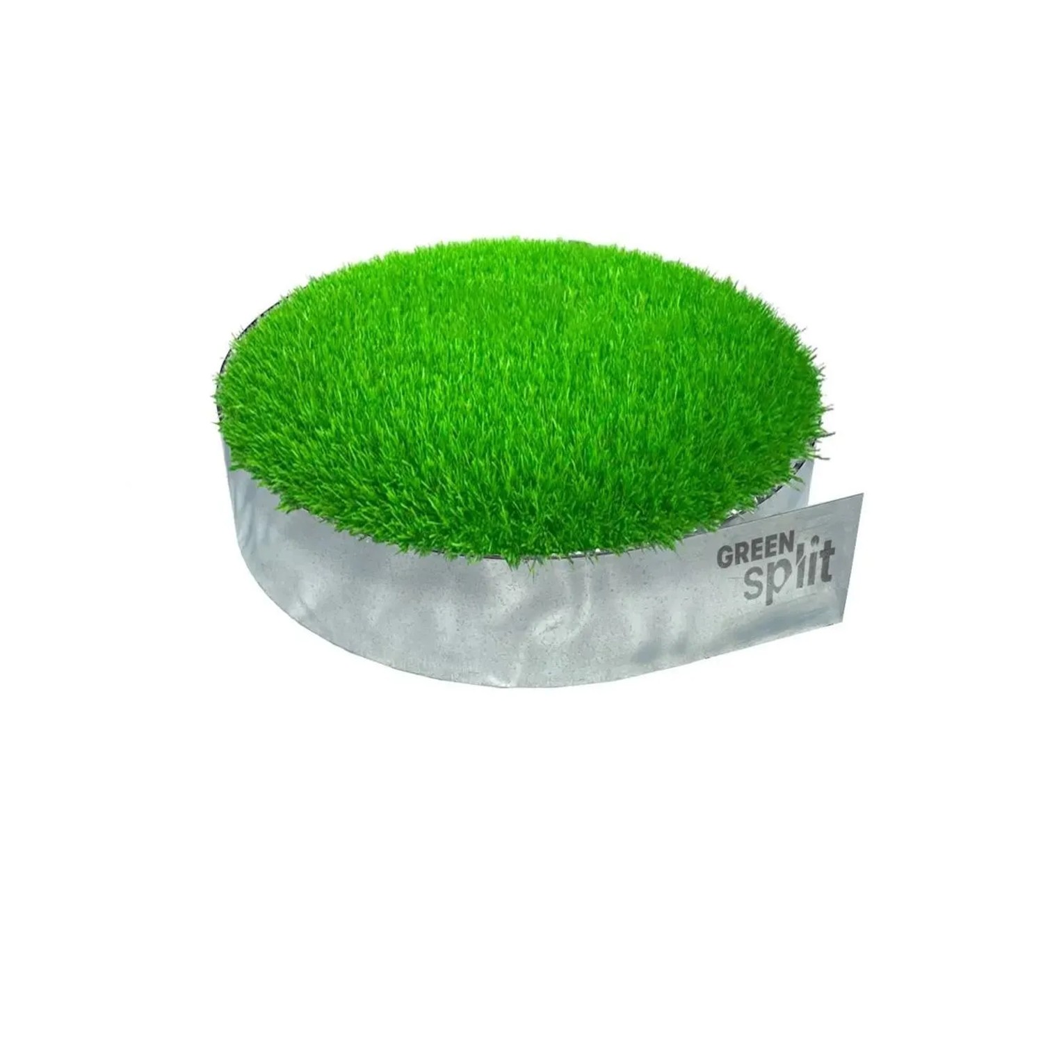 Green-split Rasenkantenband Alu/zink 10 m Länge 25 cm Höhe Silber