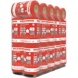 Palette Rockwool Klemmrock Dämmwolle 120mm (25 Rollen). Steinwolle für Dach- und Deckendämmung.