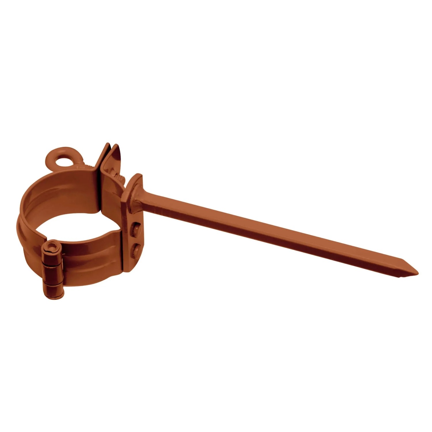 Thumbnail - Inefa Rohrschelle 25x DN 50 mit 110mm Schlagstift Stahl Braun Wandmontage