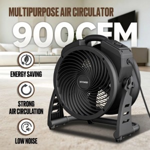 Xpower FC-100 11" 900 CFM Kompakter Mehrzweck-Luftzirkulator Schwarz