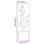 vidaXL Garten Sichtschutz-Leinwand Rostig 50 x 140 cm Wetterfeststahl 876300_12