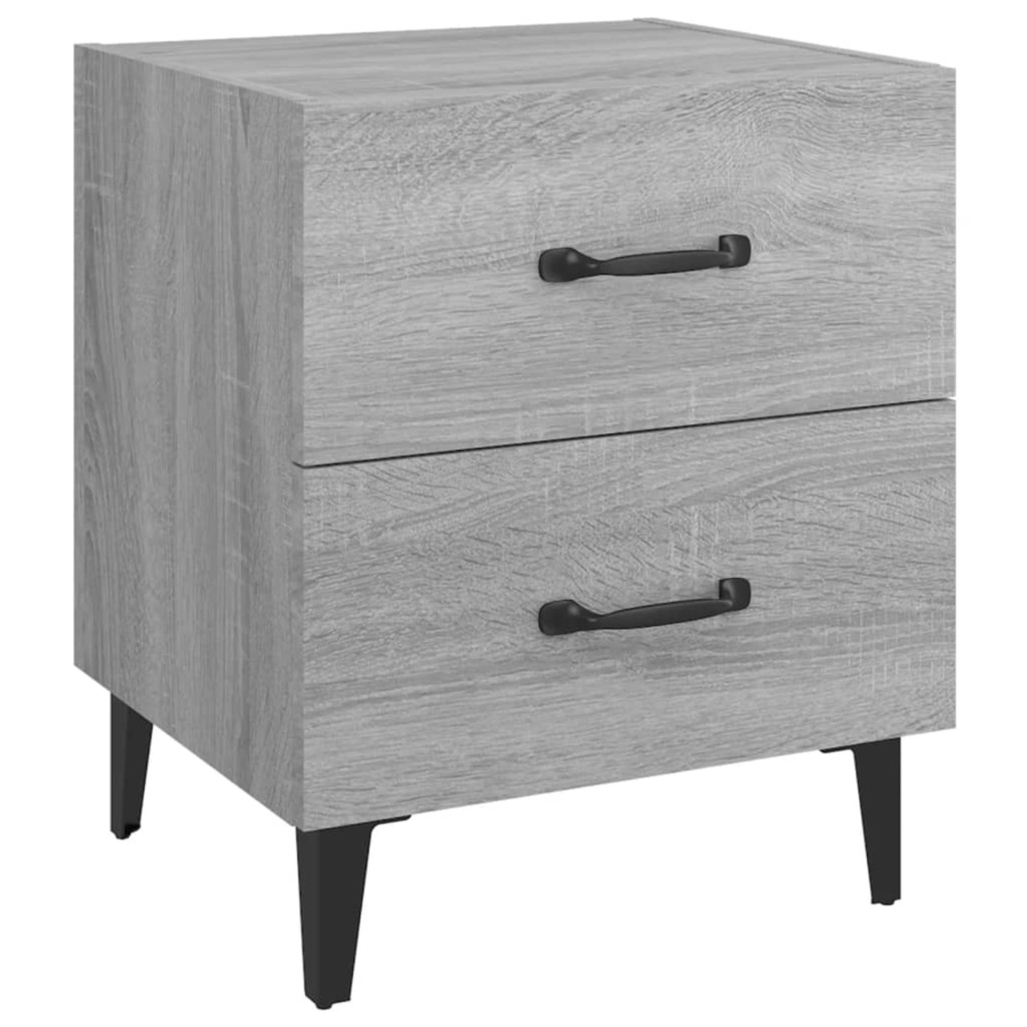 vidaXL Nachttisch Grau Sonoma 40x35x47,5 cm Modell 1 günstig online kaufen