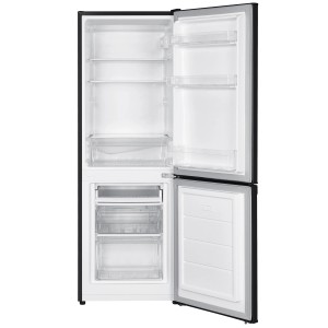 homeX Kühlschrank Mit Gefrierfach Kühl-Gefrierkombination Freistehend 173 Liter Nutzinhalt CFS1110-B Schwarz