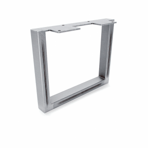 HEVVA Möbelbein GRAZ 20 cm Hoch 25 cm Tief 1 Stück Rohstahl-Klarlack