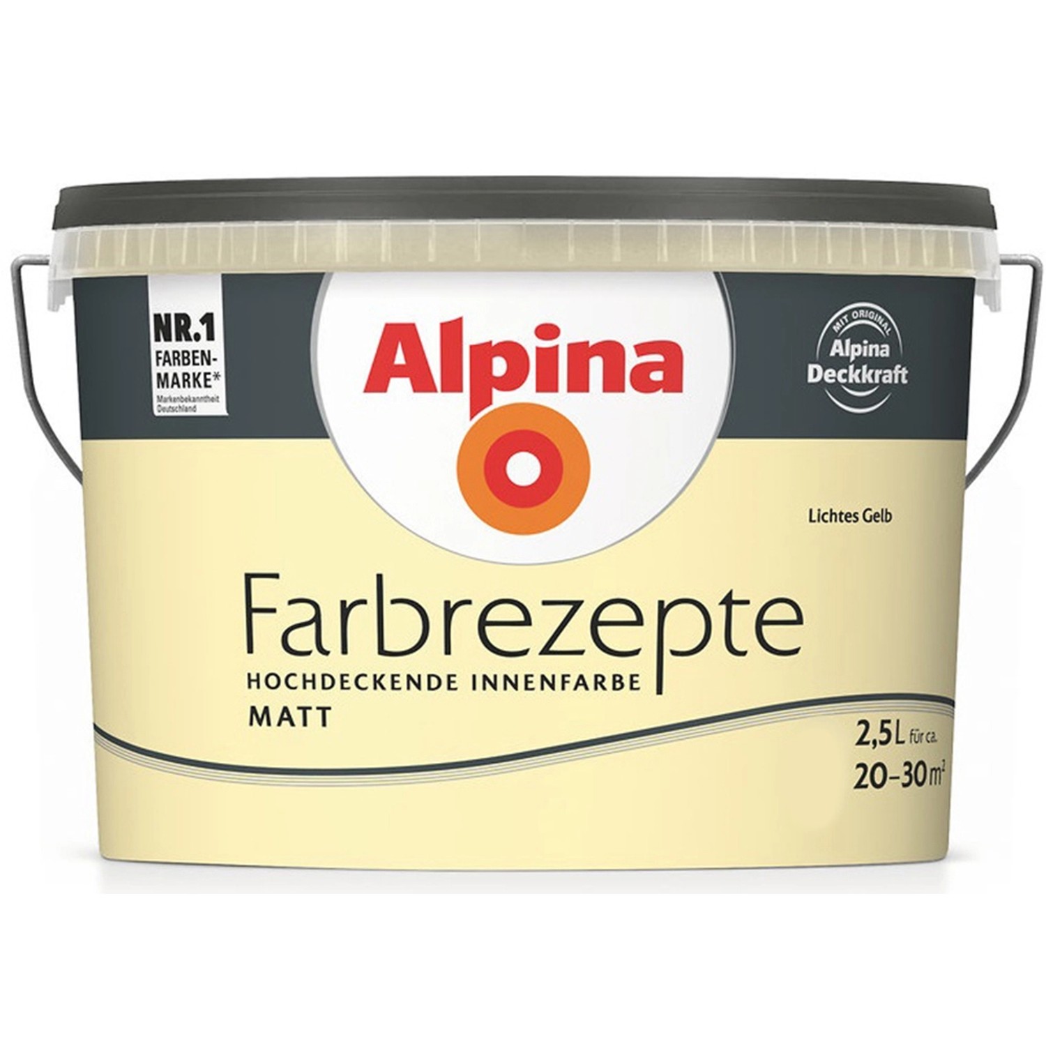 Alpina Farbrezepte Lichtes Gelb matt 2,5 Liter