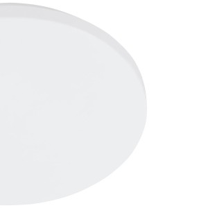 Weiße, runde EGLO LED-Deckenlampe FRANIA, Ø 330mm, für Bad und Küche.