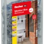 Fischer Meister-Box Wohnraum mit 160 Dübeln und Schrauben in transparenter Kunststoffbox.