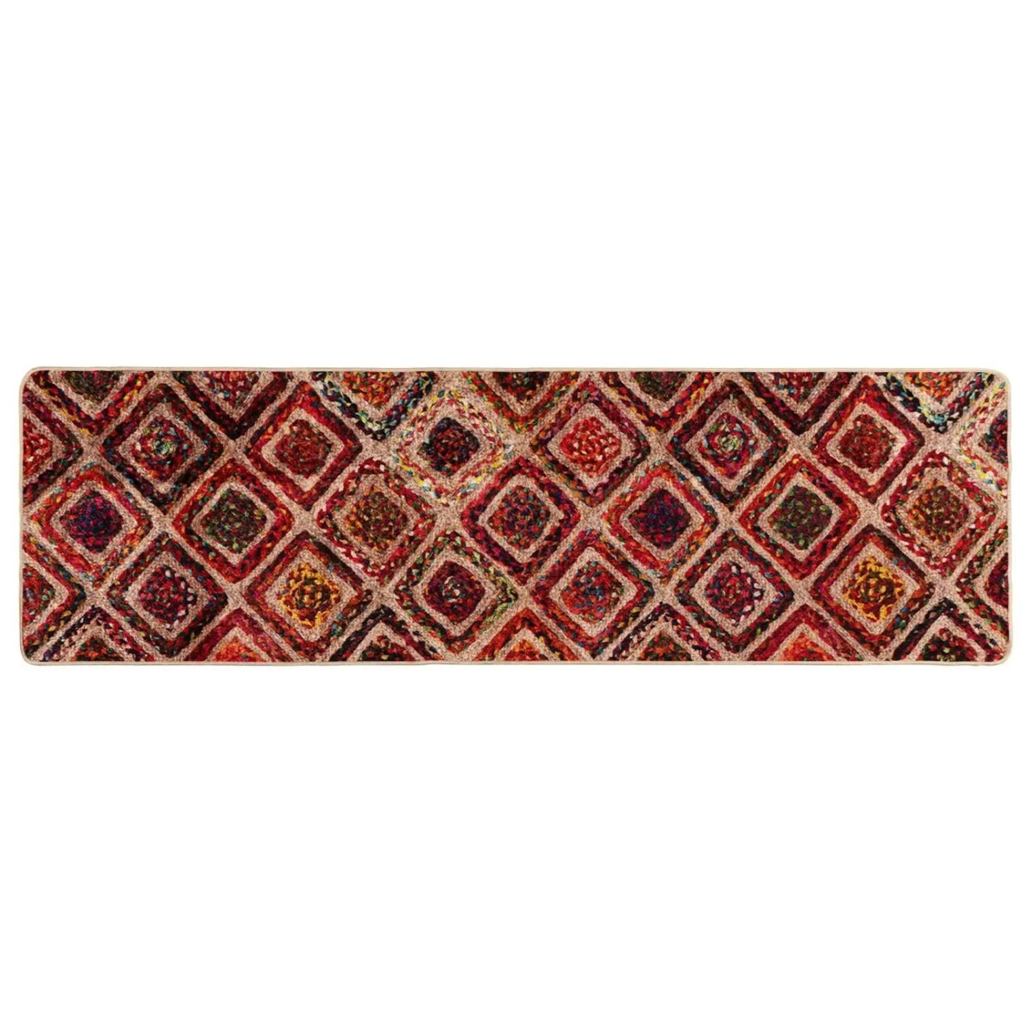 vidaXL Teppichläufer MARSA Mehrfarbig 50 x 200 cm Polyester und PVC 42023258