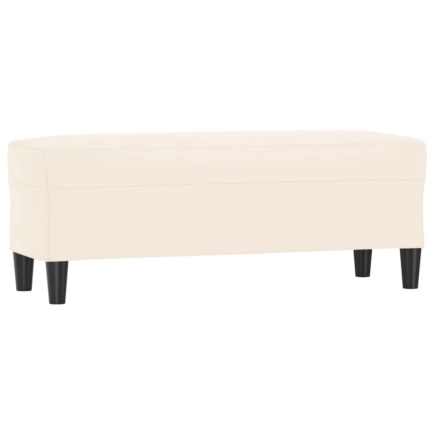 vidaXL Sitzbank Creme 100x35x41 cm Samt 349429