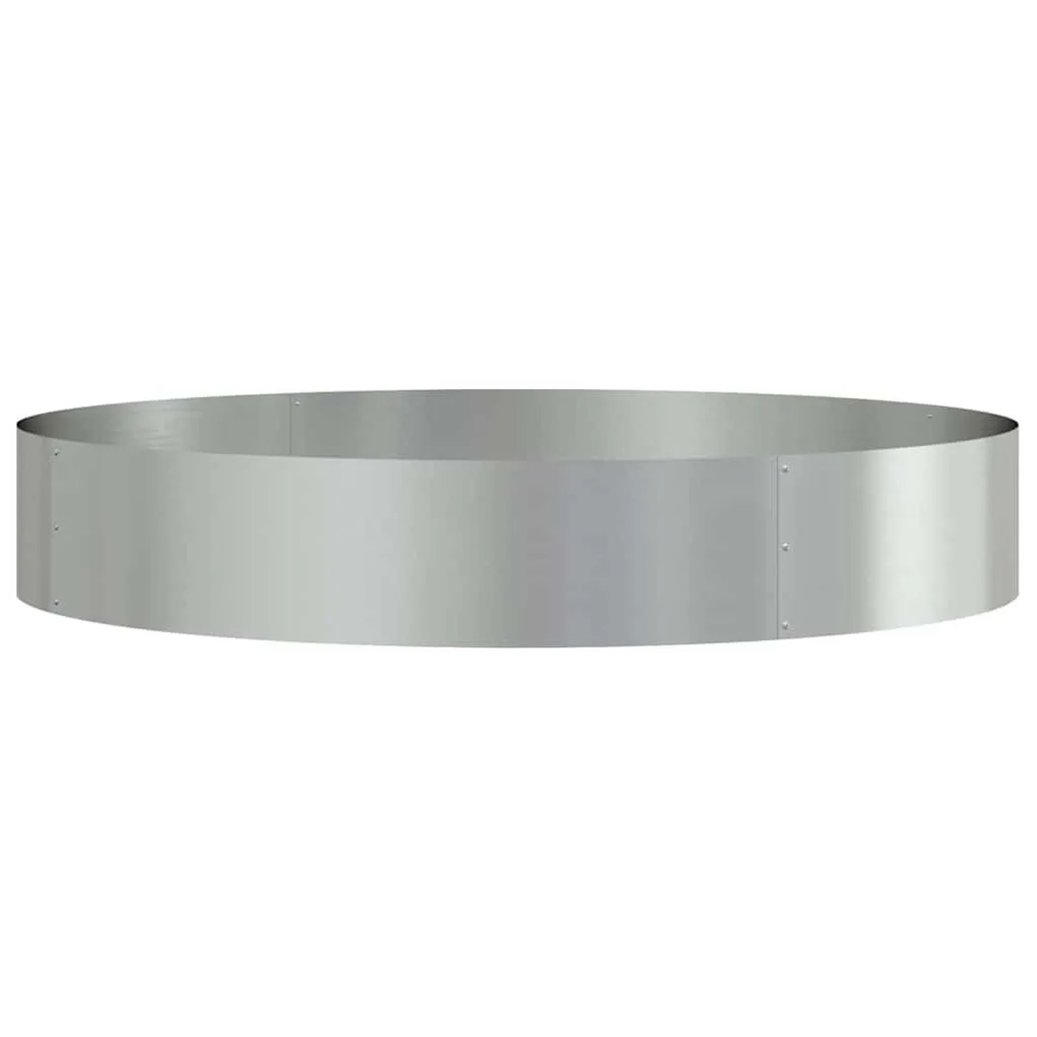 vidaXL Pflanzenring Silber 120 x 120 x 20 cm Verzinkter Stahl 873644