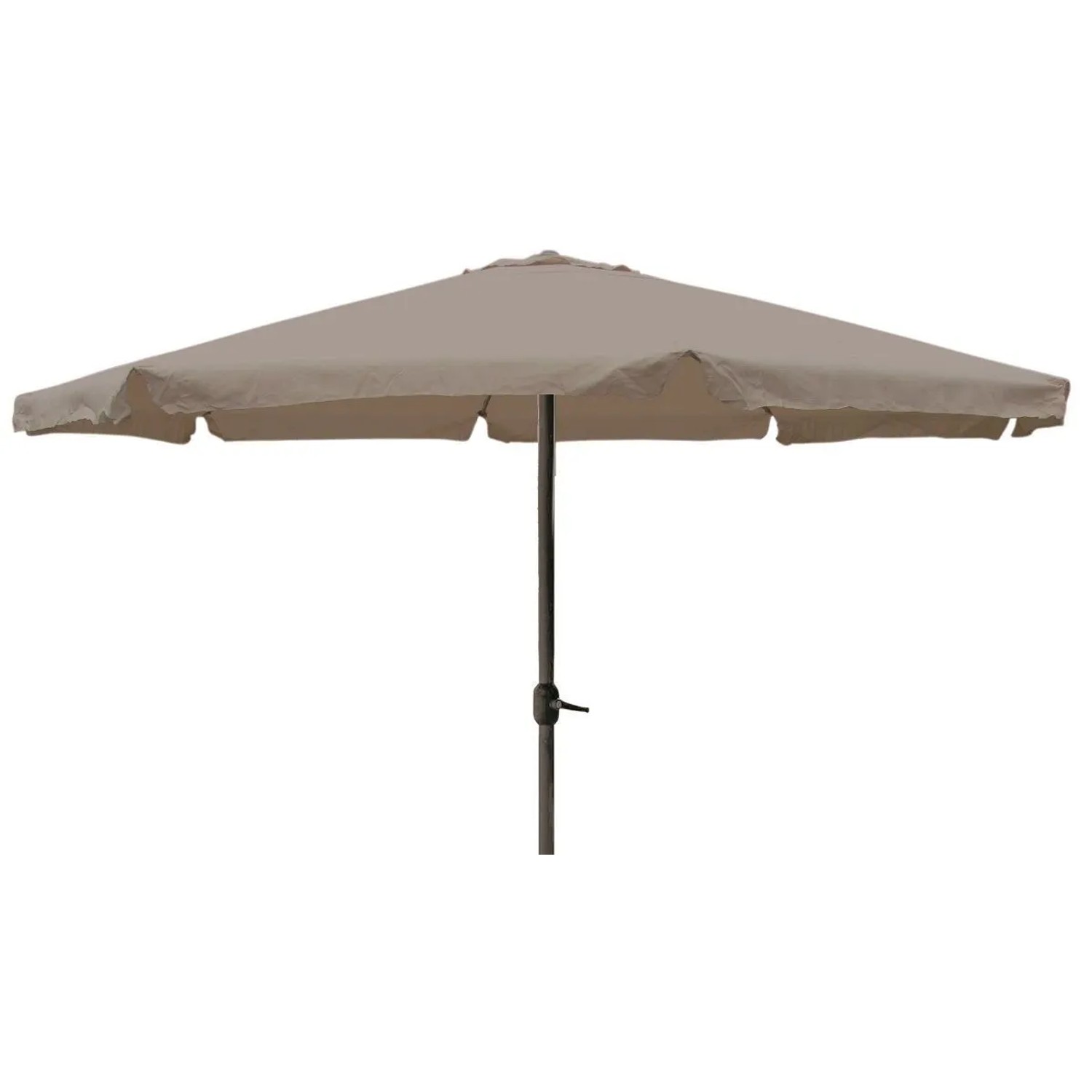 Lex XXL Alu Sonnenschirm Ø 4m Kurbelschirm Gartenschirm Marktschirm Krempe günstig online kaufen