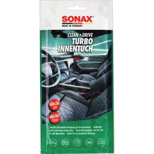 Sonax Clean & Drive Turbo Innentuch für die Autopflege, zur schnellen Innenraumreinigung.