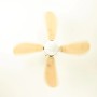 AIRERYDER Deckenventilator Classic, 105 cm, Nickel/Kiefer, mit Beleuchtung und Zugketten.