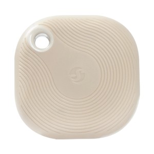 Shelly Blu Button Tough Beige: Bluetooth-Taster für Hausautomation, stoßfest und spritzwassergeschützt.