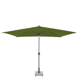 Doppler Marktschirm MyZone, 200x300 cm, Kiwi, mit Kurbel und rechteckigem Schirm.