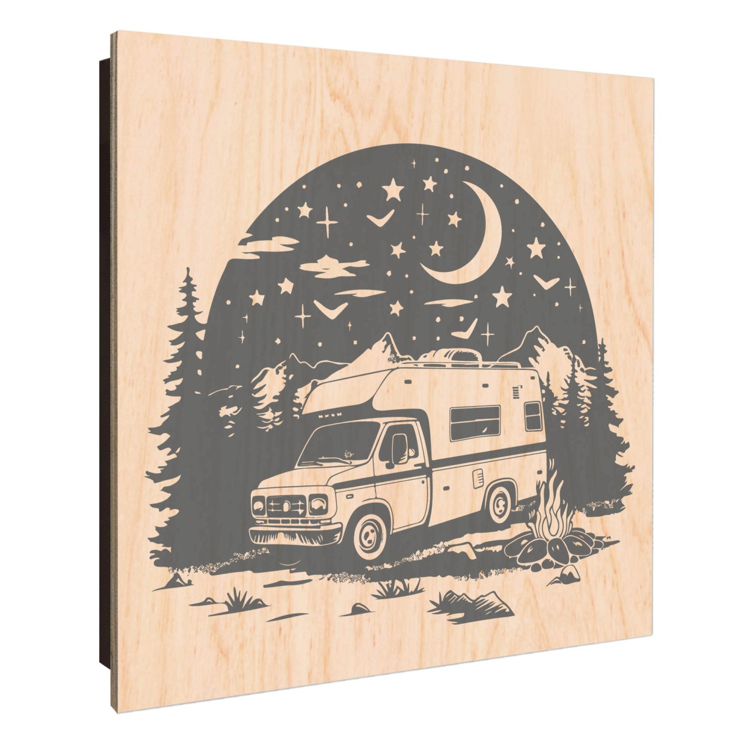 Banjado Großer Schlüsselkasten Holz 30x30cm Schwarz Scharnier Links 50 Hake günstig online kaufen