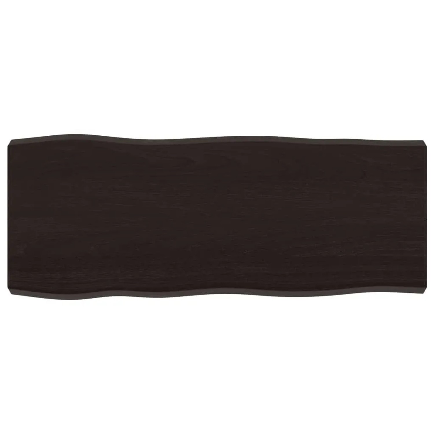 vidaXL Tischplatte 100x40x2-6 cm Massivholz Behandelt Baumkante 364015