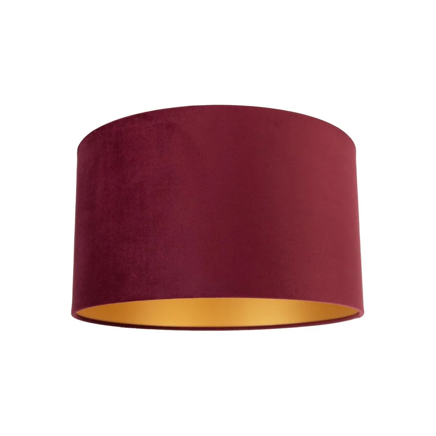 QAZQA Samt Lampenschirm Rot 35 35 20 mit Goldener Innenseite