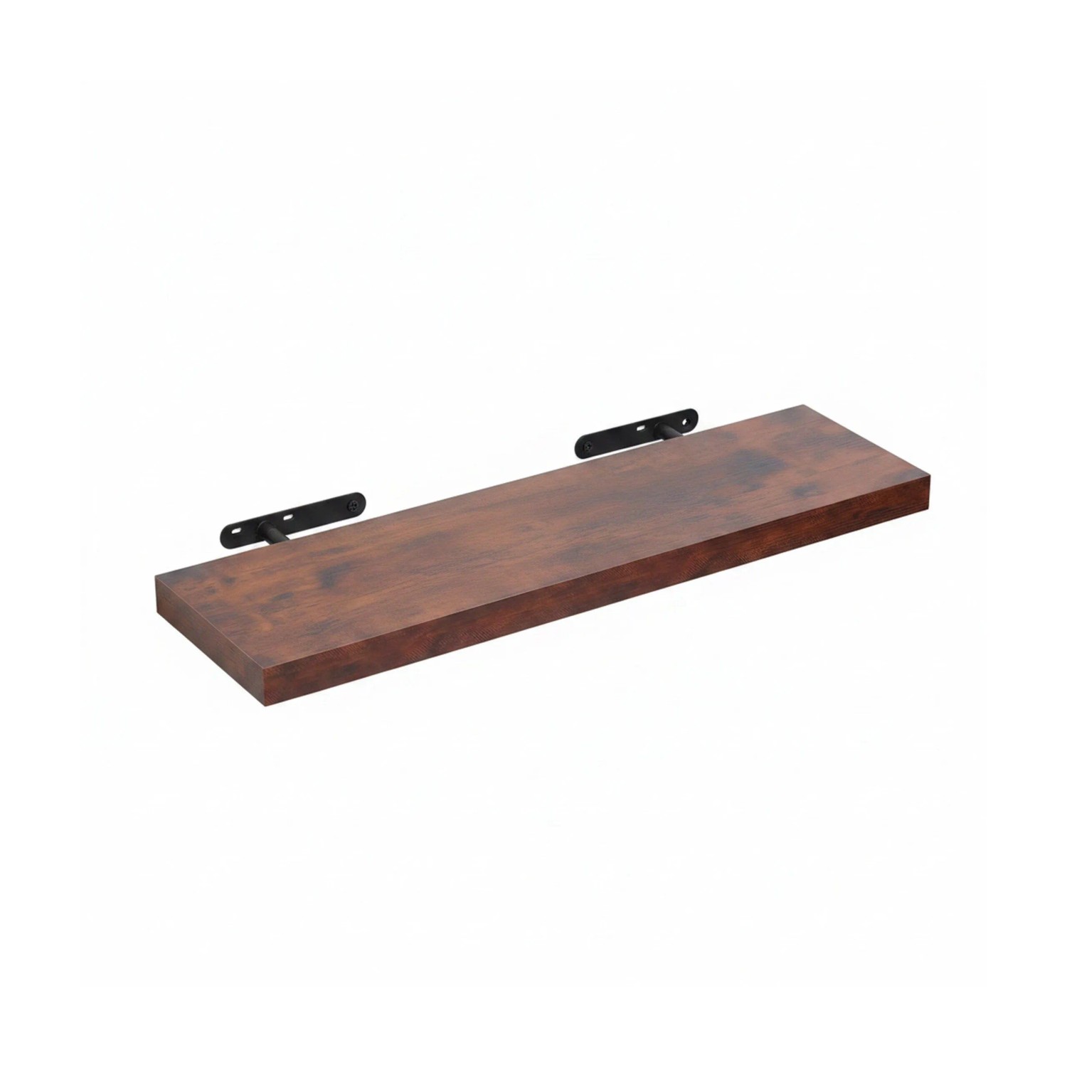 Relaxdays Wandregal MDF Industrial mit Metallhalterung 100 cm x 23 cm x 4 cm